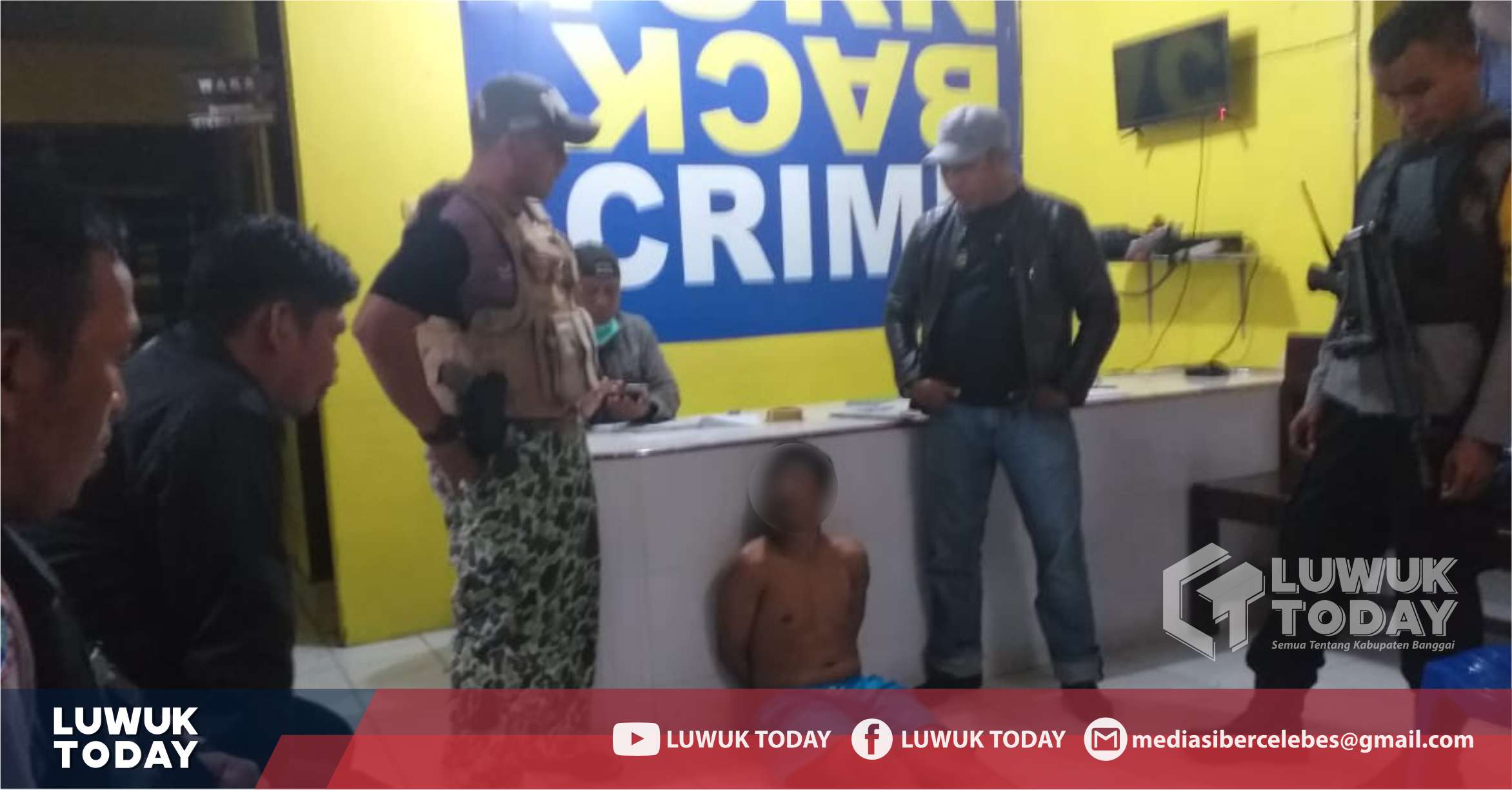 Foto Ikbal DPO tersangka penyalahgunaan Narkoba saat diamankan Polres Banggai, Jumat (13/9/2019).