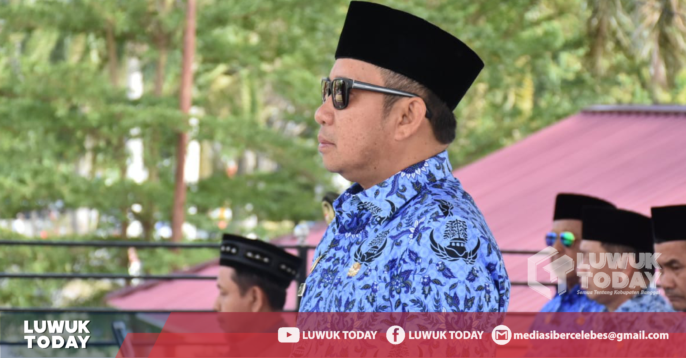 Wakil Bupati Banggai Drs. H. Mustar Labola memimpin upacara Hari Kesaktian Pancasila, Selasa (1/10/2019)