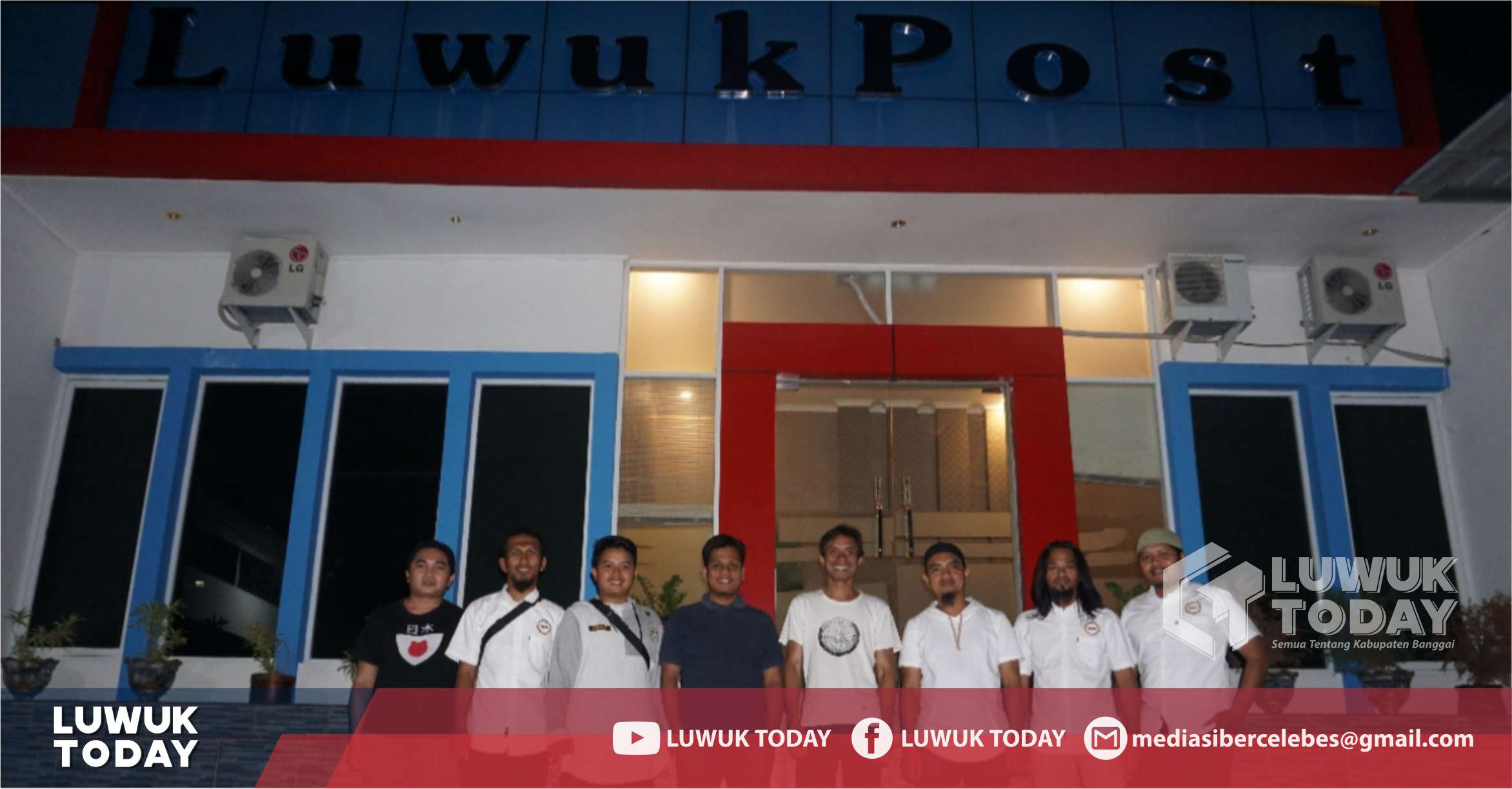 Foto SKPI Banggai silaturahmi ke media Luwuk Post,  Senin (28/10/2019).