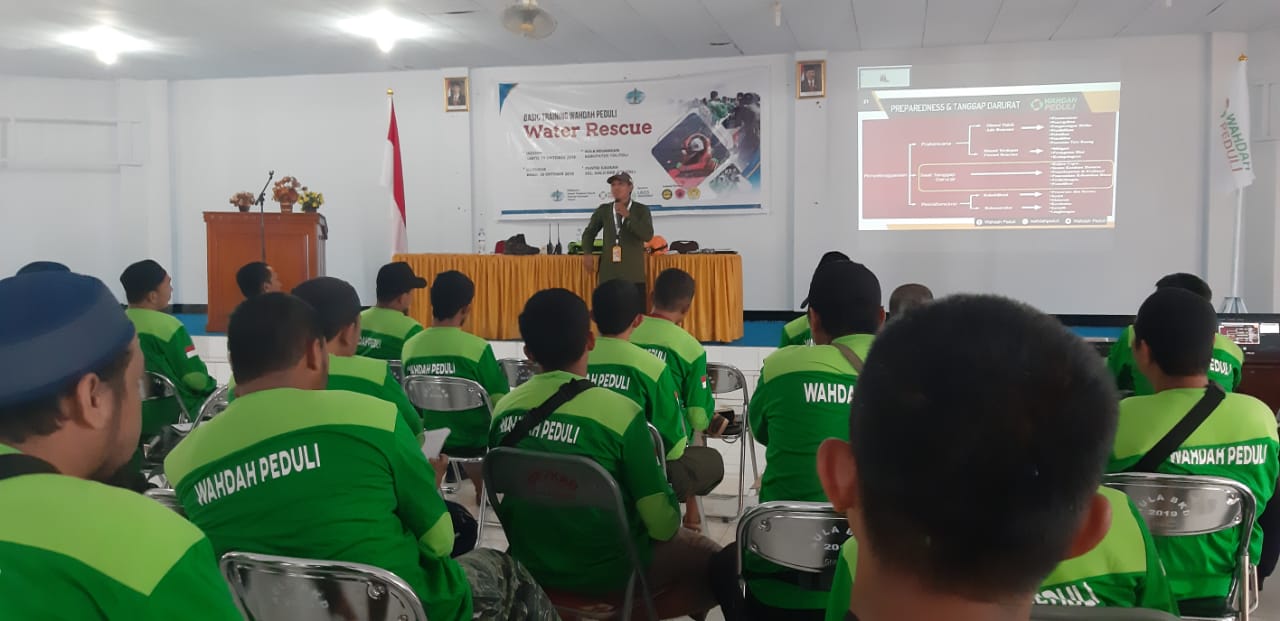 Foto DPP WI dan DPD WI Toli-toli Sulawesi Tengah menggelar dakwah transformatif pelatihan tanggap darurat bencana di Aula Kementrian Keuangan Kab. Toli-toli Sabtu hingga Ahad (19-20/10/2019).