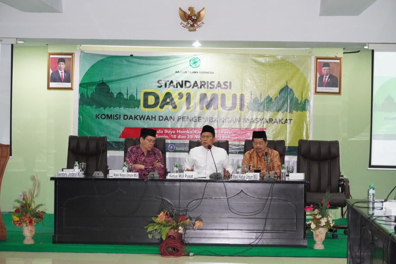 Foto Standarisasi Da'i MUI oleh Komisi Dakwah dan Pengembangan Masyarakat MUI Pusat, Senin (18/11/2019)