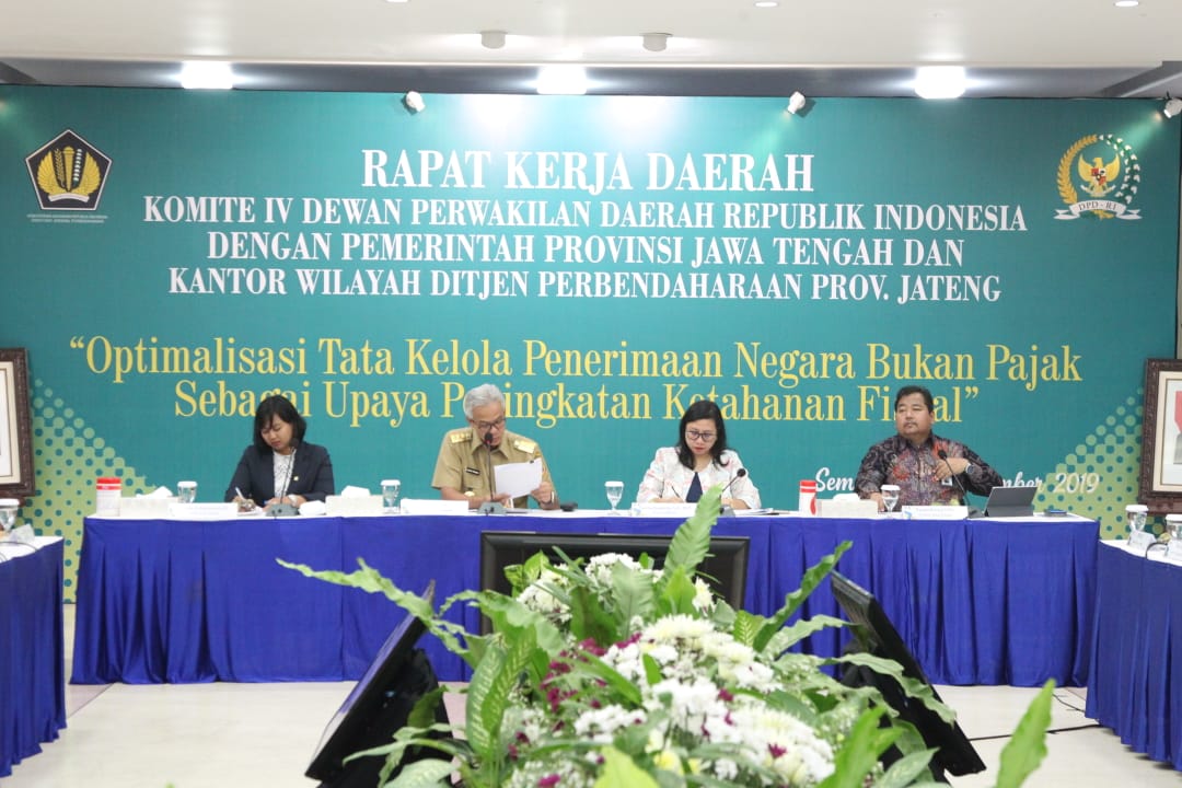 Foto Wakil ketua Komisi IV DPD RI, Novita mengapresiasi capaian PNBP.