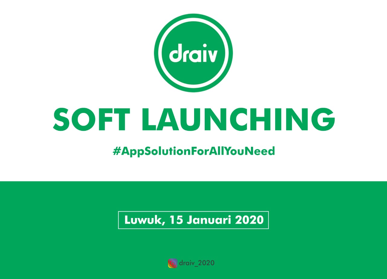Aplikasi transportasi online DRAIV launching pada 15 Januari 2020 di Kota Luwuk. Foto : Ekky