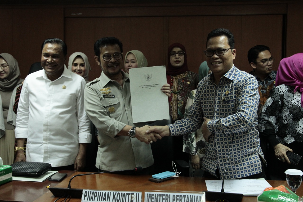 Foto Komite II DPD RI Dukung Program Kerja Kementan Tahun 2020