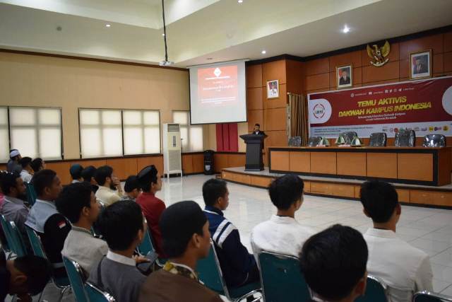 Peserta Temu Aktivis Dakwah Kampus se-Indonesia, Gedung BPSDM Sulawesi Selatan, Jumat (21/02/2020).