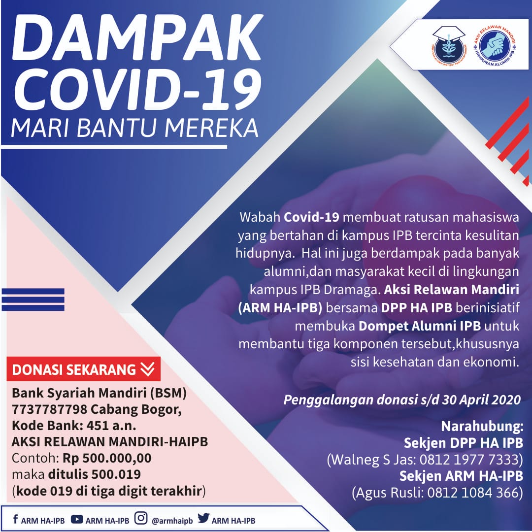 Foto Mari Bantu Mereka yang Terdampak Covid-19