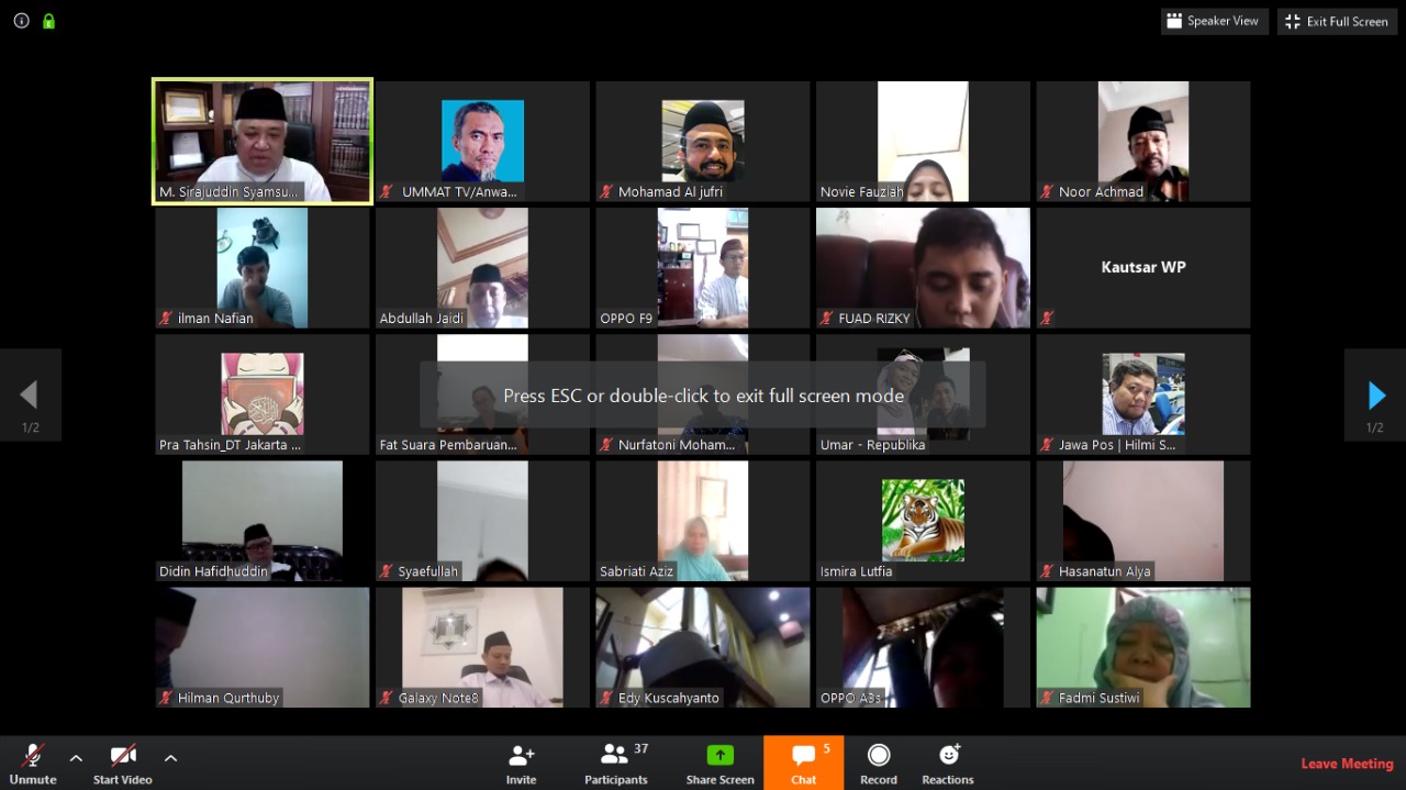 Foto MUI Tegaskan Gerakan 50 Ribu Bentuk Perangi COVID-19