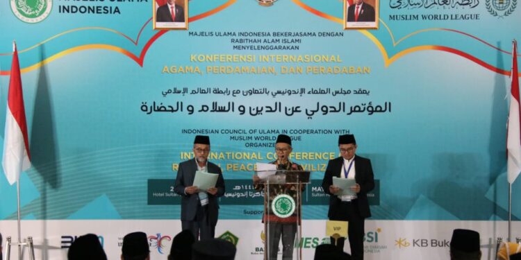 Konferensi Internasional, ‘Agama, Perdamaian dan Peradaban’ MUI Cetuskan Deklarasi Jakarta