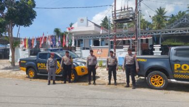 Polisi Rutin Patroli Sambang ke Kantor KPU Banggai